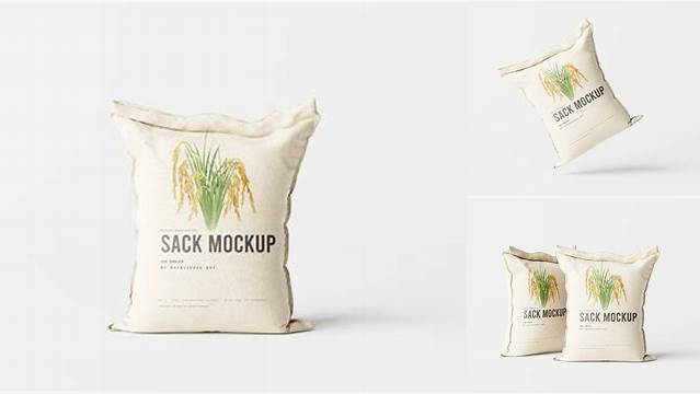 2519+ Rice Sack Mockup Free Download Custom Graphic Mockup File