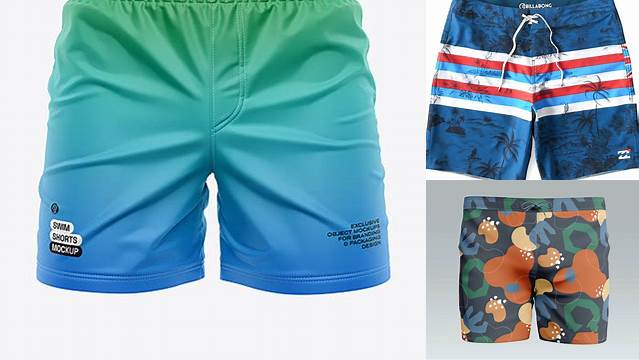 2527+ Swim Trunks Mockup Free For Free Download