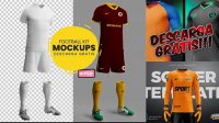 2528+ Descargar Mockup De Camisetas De Futbol Gratis Free Editable PSD