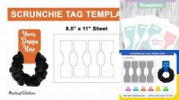 2532+ Scrunchie Tag Template Free PSD for Free