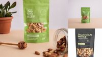 2535+ Nuts Bag Mockup Free PSD