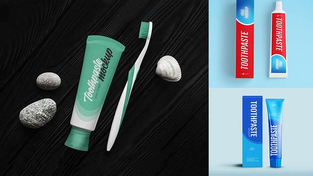 2536+ Toothpaste Mockup Free PSD Free Download