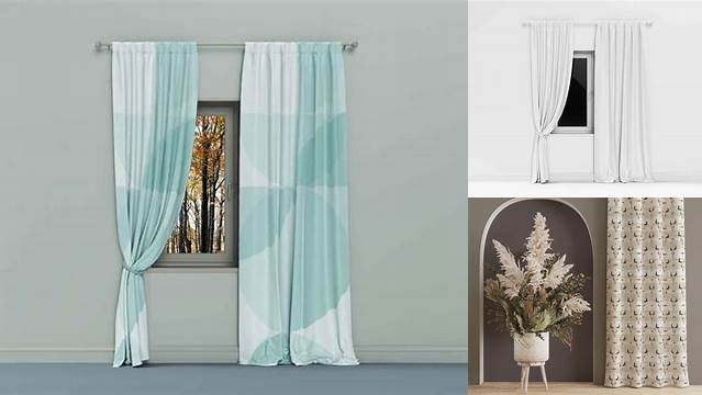 2546+ Curtain Mockup Psd Free Download Layered PSD File