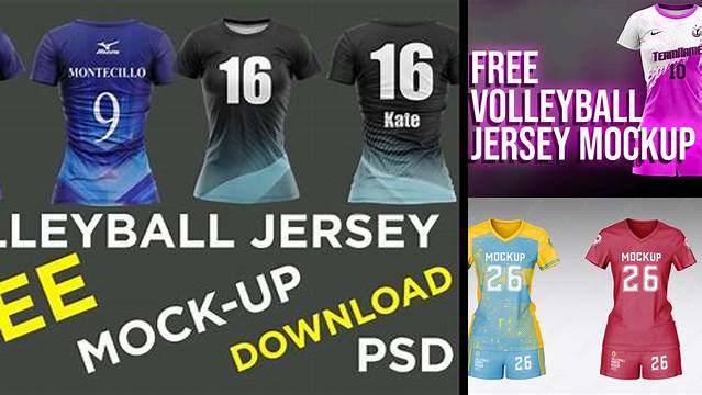 2547+ Volleyball Jersey Mockup Psd Free Digital Download