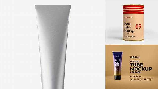 2550+ Aluminium Tube Mockup Free Free PSD