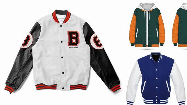 2555+ Letterman Jacket Mockup Include TIFF