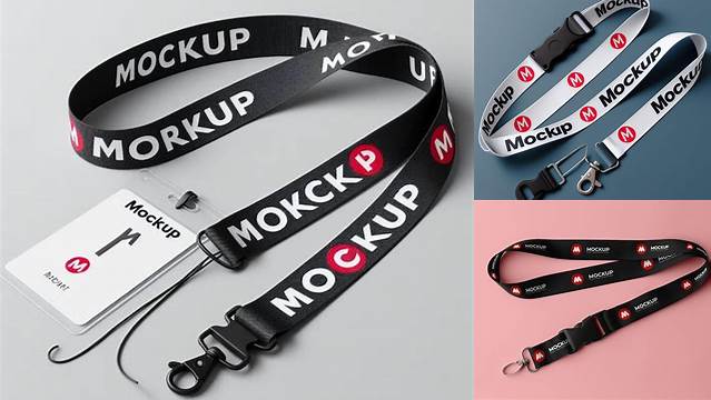 2556+ Lanyard Mockup Download Premium PSD Resource