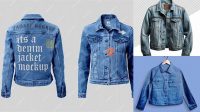 2565+ Denim Jacket Mockup Psd Free Smart PNG Image