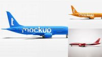 2567+ Airplane Mockup Psd Digital Download