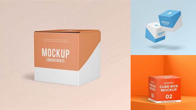 2570+ 3d Cube Mockup Download Customizable PSD