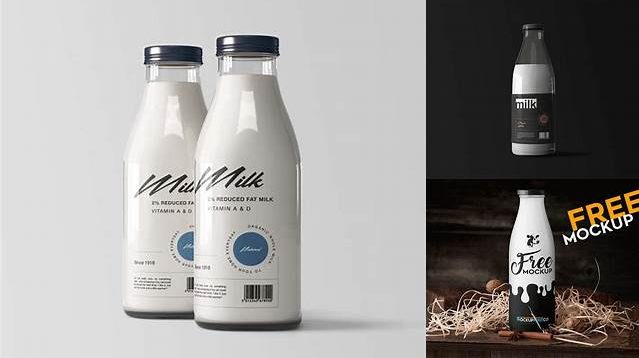 2573+ Milk Bottle Mockup Psd Free Download For Free Download