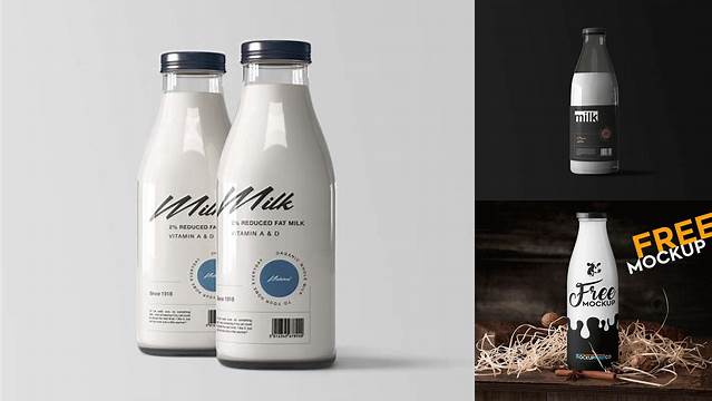 2573+ Milk Bottle Mockup Psd Free Download For Free Download