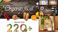 2577+ Organic Food Mockup & Hero Images Scene Generator Free PSD