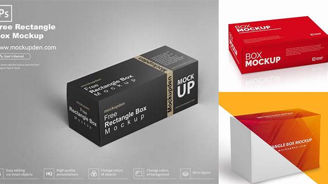 258+ Rectangular Box Mockup Free Download Stylish PSD for Free