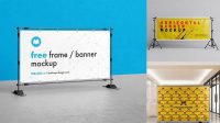 2586+ Step And Repeat Banner Mockup Psd Free Professional Design PSD