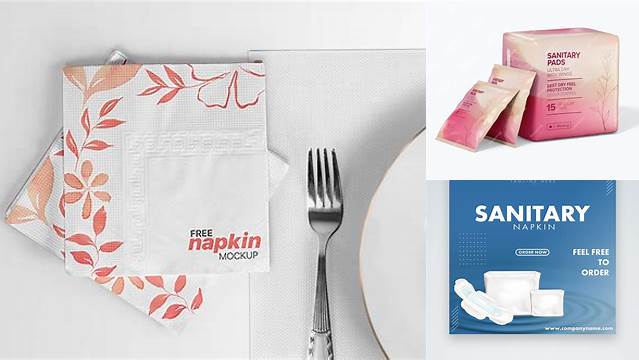 2591+ Sanitary Napkin Mockup Free Downloadable PSD