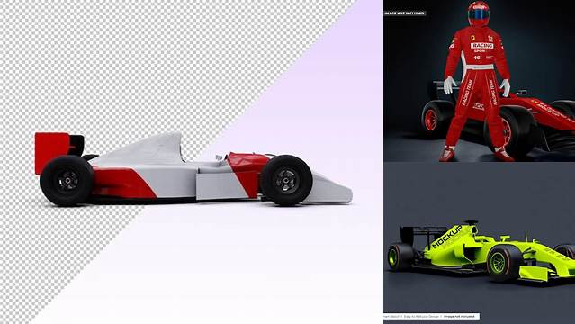 2592+ F1 Car Mockup Free PSD Free Download