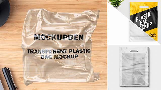 2595+ Transparent Bag Mockup Free Easy Editable