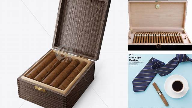 2611+ Cigar Box Mockup Free Downloadable PSD