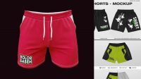 2618+ Cotton Shorts Mockup PSD Free Download