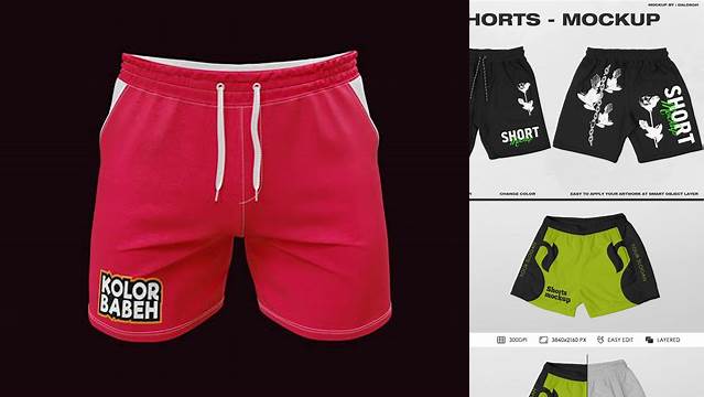 2618+ Cotton Shorts Mockup PSD Free Download