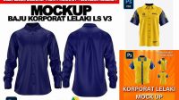 2621+ Baju Korporat Mockup Professional PSD Mockup