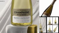 263+ Champagne Mockup Free Download Free