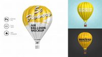 2631+ Air Balloon Mockup Professional PSD Mockup