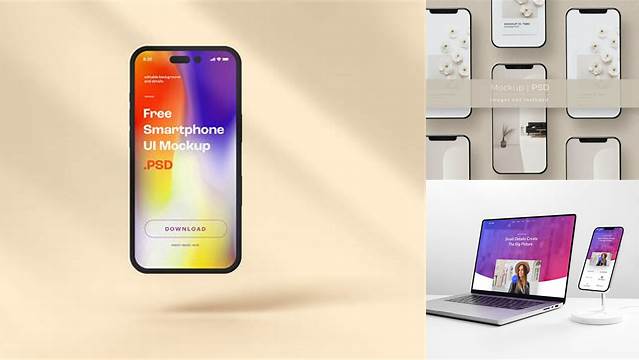 2637+ Computer Phone Mockup Exclusive Free PSD