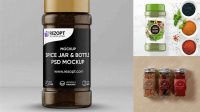 2644+ Spice Bottle Mockup Free PSD Download