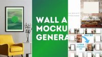 2647+ Wall Art Mockup Generator Include TIFF