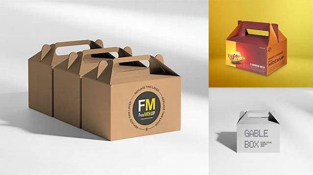 2648+ Gable Box Mockup Free Download Easy Editable