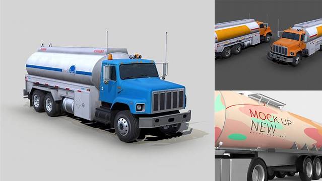 2654+ Gas Truck Mockup For Free Download