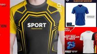 2658+ Sports Jersey Mockup Free Include TIFF