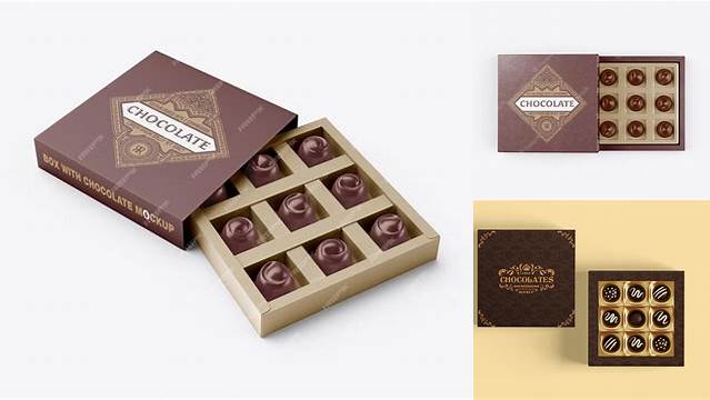 2661+ Box Of Chocolates Mockup PSD File Download