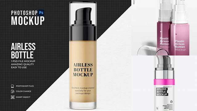 268+ Airless Bottle Mockup Free Free PSD