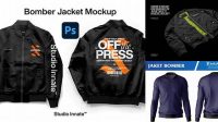 2680+ Download Mockup Jaket Bomber Psd Best for Showcase