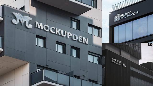 2682+ Building Mockup Stylish Free PSD