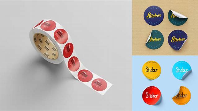 2695+ Round Sticker Mockup Free Download PSD Now