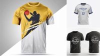 2699+ Sport T-shirt Mockup Psd Free Download PSD for Creative Projects