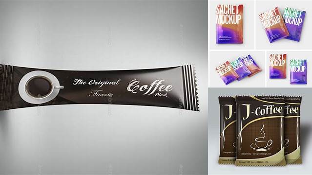 270+ Coffee Sachet Mockup Free Easy Editable