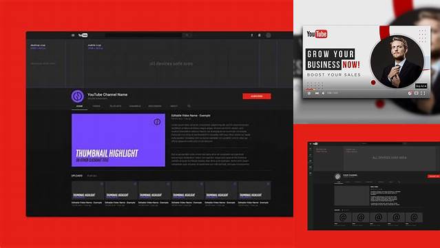 2707+ Mockup Youtube Free Free PSD