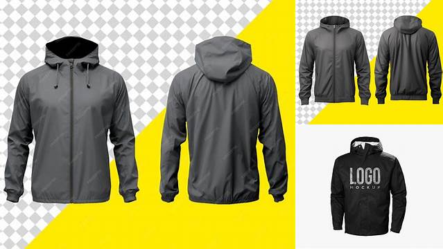 2709+ Windbreaker Jacket Mockup Psd Free PSD File for Designers