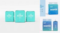 271+ Diaper Packaging Mockup Free PSD File for Designers