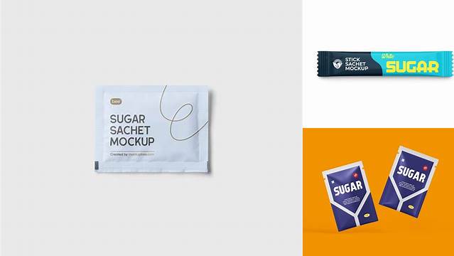 2723+ Sugar Sachet Mockup Free Premium Quality Freebie