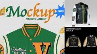 2723+ Varsity Mockup Free Include TIFF