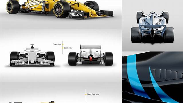 2735+ Formula 1 Car Mockup High-Quality Creative PSD