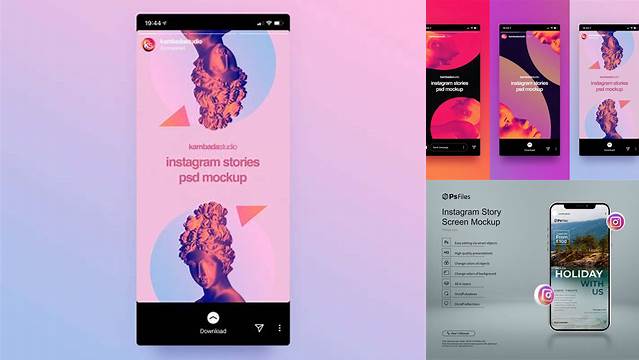 2735+ Stories Instagram Mockup Photoshop Freebie