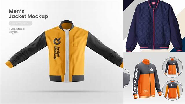 2738+ Mock Up Jaket Mockup PSD