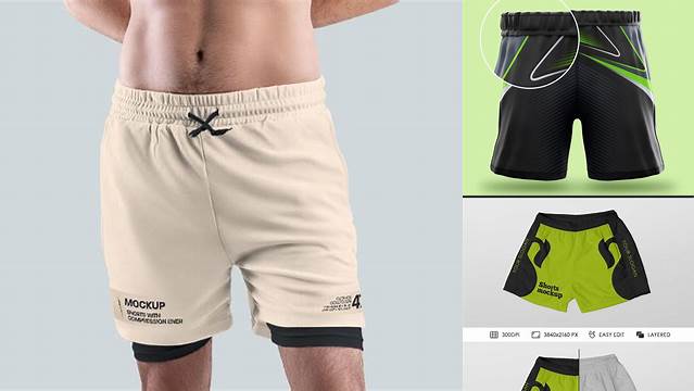 2744+ Men's Shorts Mockup Free Free PSD